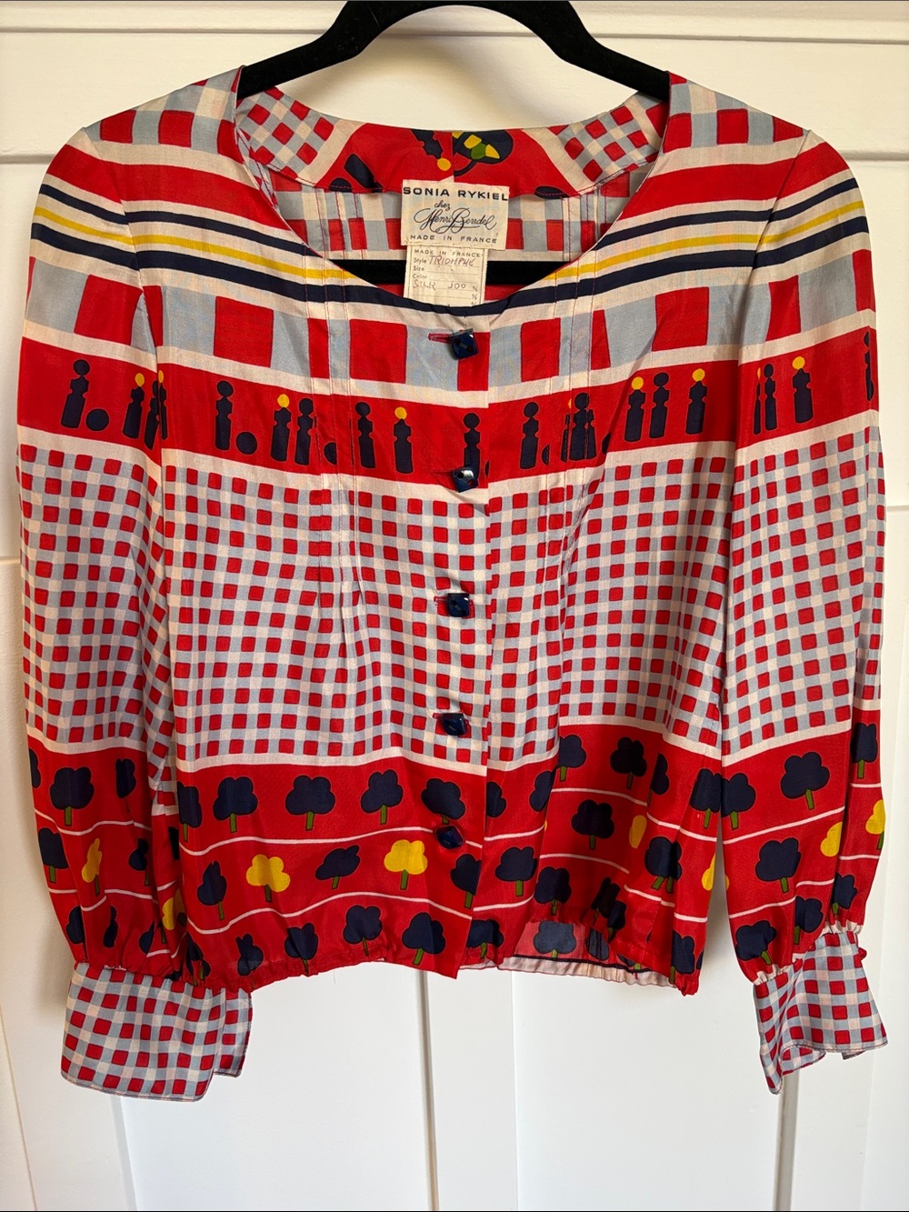 Vintage 💯 silk Sonia Rykiel blouse for Henri Bendel